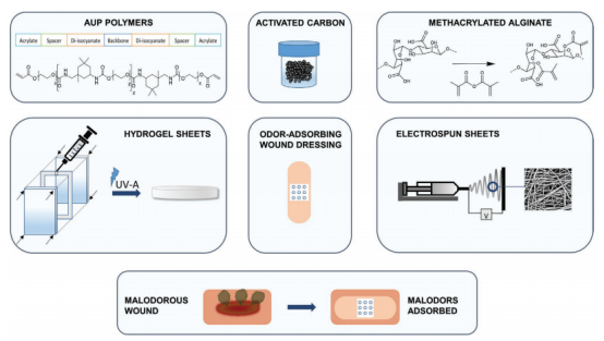 Macromol. Mater. Eng.：含活性炭的PEG基水凝膠作為治療惡臭傷口的新型候選敷料
