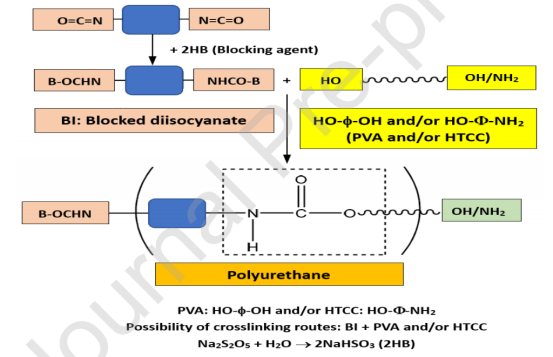 明志科技大學張煜光Carbohydr. Polym.：封閉型二異氰酸酯交聯季銨化殼聚糖/聚乙烯醇