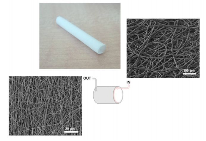 Nanomaterials：電紡PCL基血管移植物的體外實驗