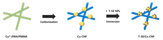 T-Sil/Cu-CNF复合材料的合成及其重金属吸附性能
