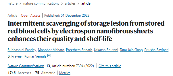 《Nature Communications》期刊2022年7-12月关于“静电纺丝”的6篇论文
