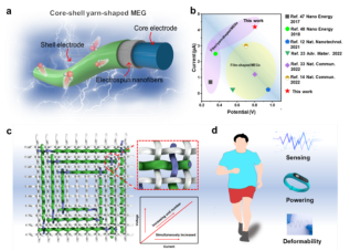 东华大学覃小红&王黎明Nano Energy：可编织的纳米纤维包芯纱湿气诱导发电机