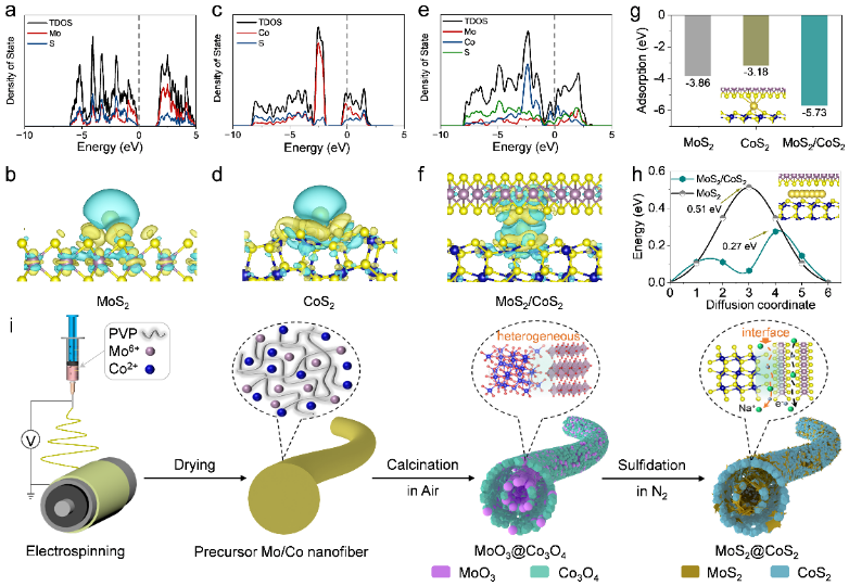 北京航空航天大学赵勇&张千帆&中国科学技术大学余彦Energy Storage Mater.：MoS2@CoS2异质结构管