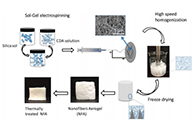 纤维素二氧化硅杂化纳米纤维气凝胶：从溶胶-凝胶电纺纳米纤维到多功能气凝胶