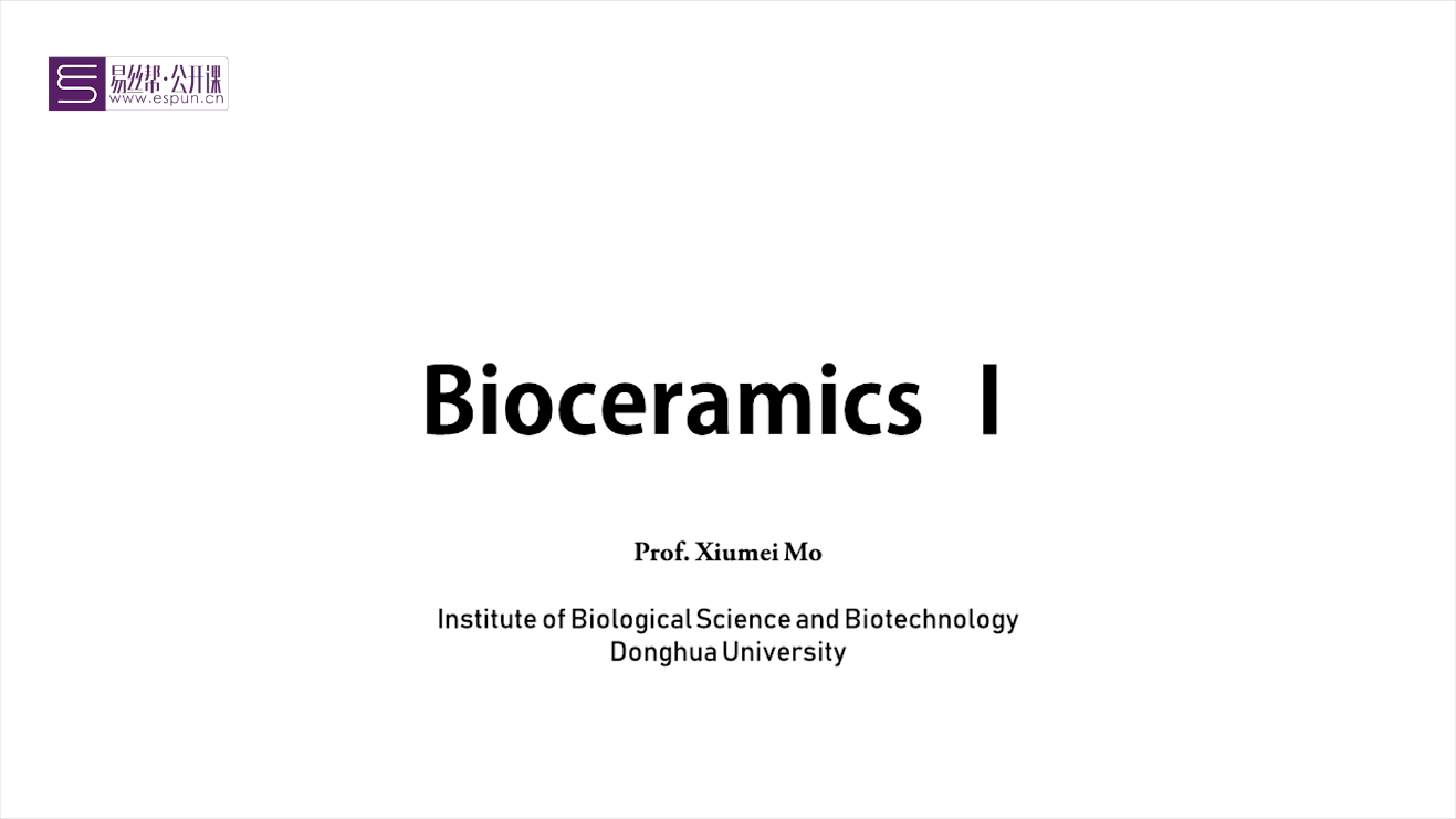 6.Bioceramics Ⅰ