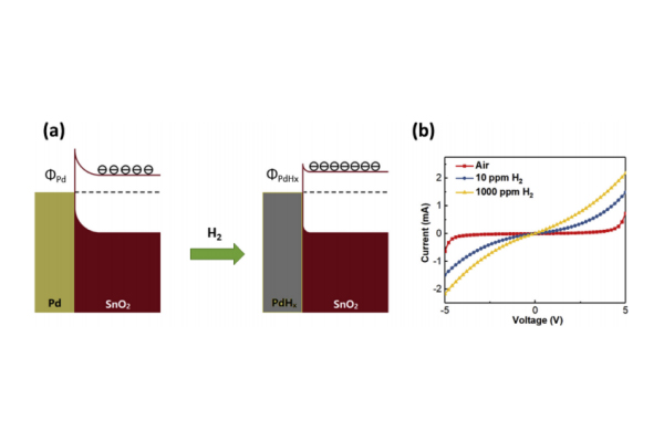 Pd包覆SnO2纳米棒的低温快速响应氢气传感器