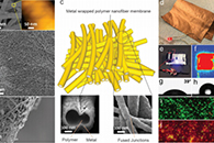 瑞士联邦材料科学与技术实验室(EMPA)Adv. Mater.：基于高连接金属包裹聚合物纳米纤维的柔性超薄防水细胞膜，用于电磁干扰屏蔽
