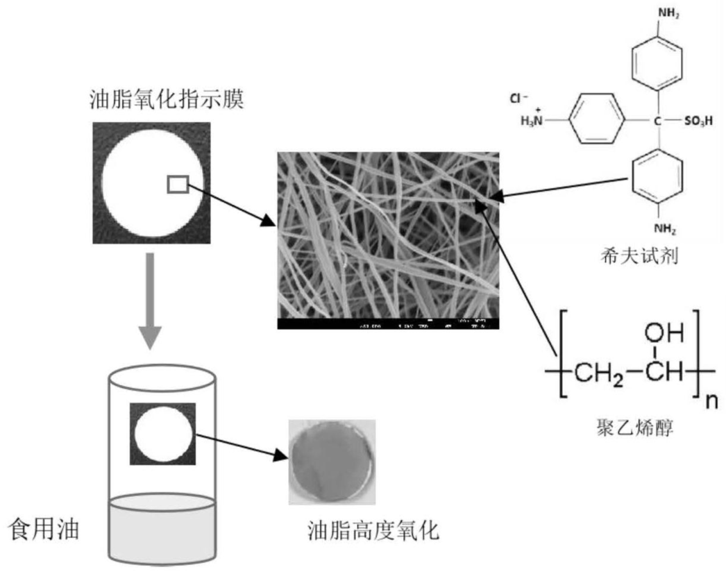 一种静电纺丝法制备油脂氧化指示膜的方法