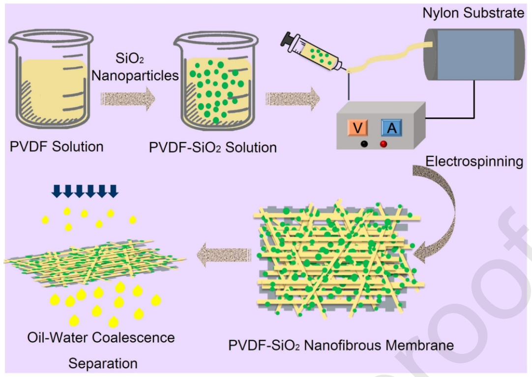 中国科学院过程工程研究所李望良Sep. Purif. Technol.：电纺丝PVDF-SiO2纳米纤维膜的制备及其油水分离性能