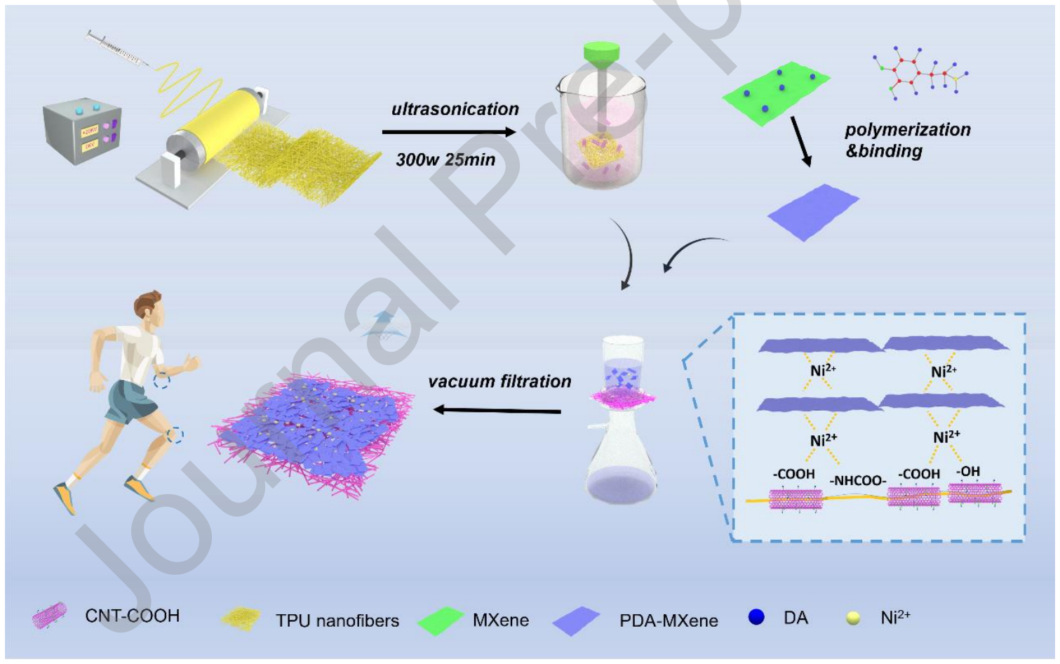 东华大学俞丹：TPU-CNT-PMXene/Ni复合纳米纤维基应变传感器及其性能评估