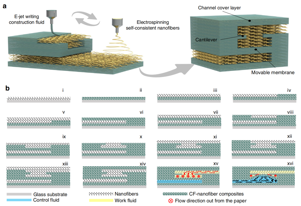 厦门大学孙道恒&陈松月Microsyst. Nanoeng.：用于3D微流体的纳米纤维自支撑增材制造方法