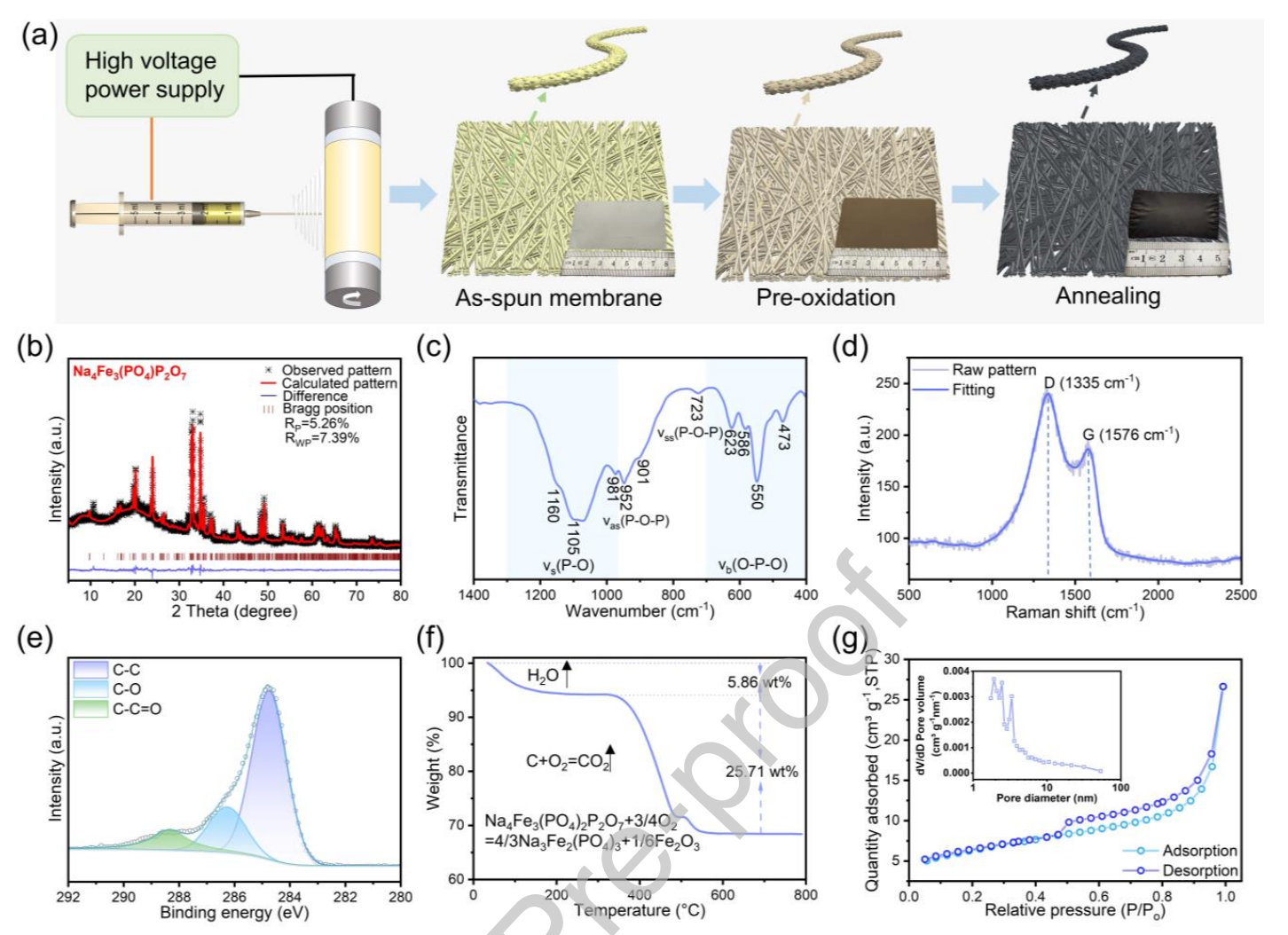 中南大学曹鑫鑫&梁叔全Energy Storage Mater.：电纺NFPP/C纳米纤维的合成及其作为高性能钠离子电池自支撑正极的应用