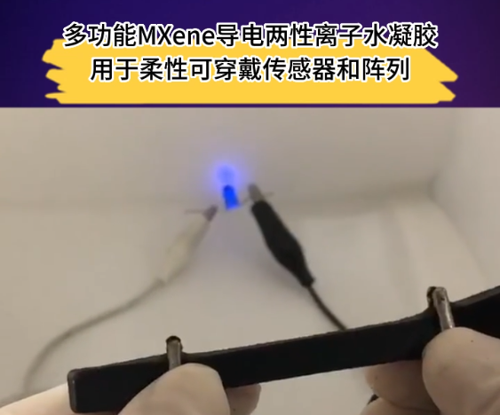 文献速递：多功能MXene导电两性离子水凝胶用于柔性可穿戴传感器和阵列