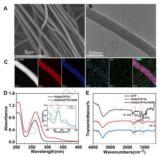 西北大学田永辉&段忆翔Biosens. Bioelectron.：基于静电纺纳米纤维膜的传感平台用于诺氟沙星的荧光可视化检测