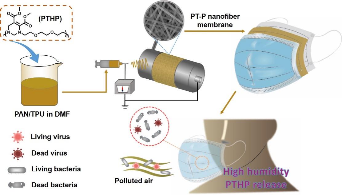 青岛大学于冰教授、山东理工大学丛海林教授团队：抗菌抗病毒纳米纤维的制备及其在耐久、自清洁的个人防护装置中的应用