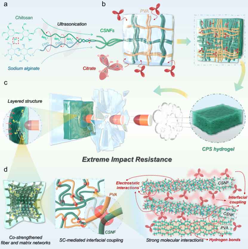 新加坡国立大学翟玮教授《Advanced Materials》：高性能超强韧抗冲击水凝胶