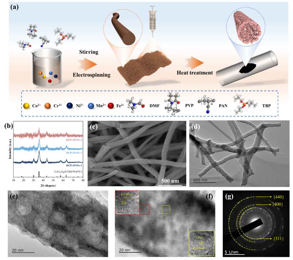 武汉科技大学雷文教授/张海军教授《Chemical Engineering Journal》：磷酸盐非晶化改性高熵氧化物中空纳米纤维，实现高效OER